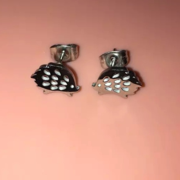 Stainless Steel Stud Earrings - Picture 4 of 4